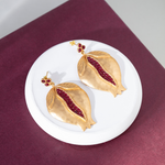 Cargar imagen en el visor de la galería, Pendiente de granada circular grande