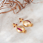 Cargar imagen en el visor de la galería, Pendiente Granada Granate