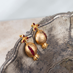 Cargar imagen en el visor de la galería, Pendiente Granada Granate