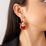 Load image into Gallery viewer, Helas Earring Red & White